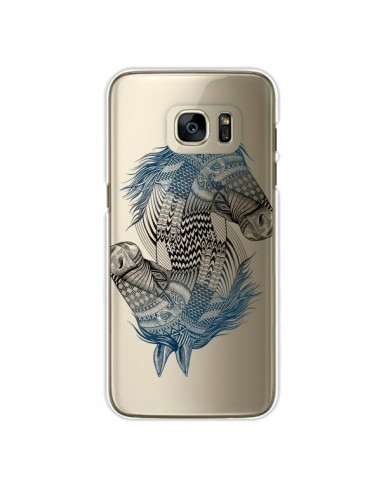 Coque Cheval Horse Double Transparente pour Samsung Galaxy S7 Edge - Rachel Caldwell