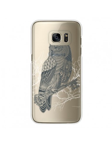 Coque Owl King Chouette Hibou Roi Transparente pour Samsung Galaxy S7 Edge - Rachel Caldwell