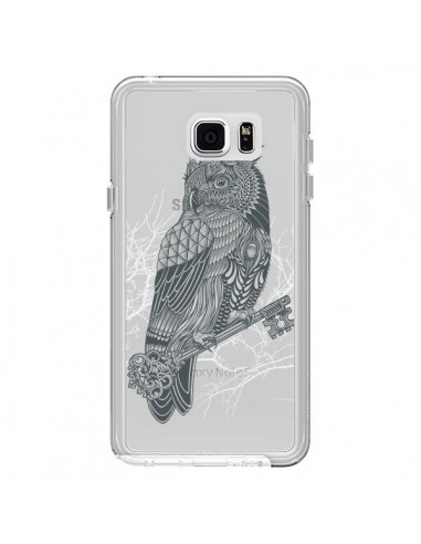 Coque Owl King Chouette Hibou Roi Transparente pour Samsung Galaxy Note 5 - Rachel Caldwell
