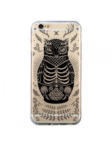 Coque iPhone 6 et 6S Owl Chouette Hibou Squelette Transparente - Rachel Caldwell