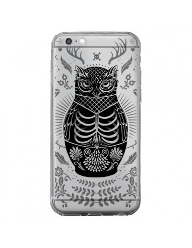 Coque iPhone 6 Plus et 6S Plus Owl Chouette Hibou Squelette Transparente - Rachel Caldwell