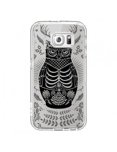Coque Owl Chouette Hibou Squelette Transparente pour Samsung Galaxy S6 - Rachel Caldwell