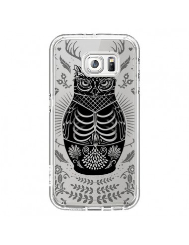 Coque Owl Chouette Hibou Squelette Transparente pour Samsung Galaxy S6 - Rachel Caldwell