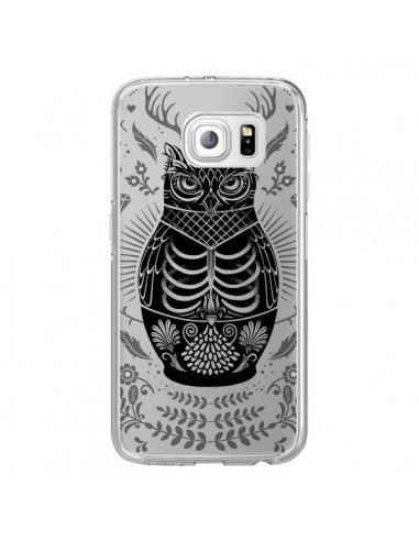 Coque Owl Chouette Hibou Squelette Transparente pour Samsung Galaxy S6 Edge - Rachel Caldwell