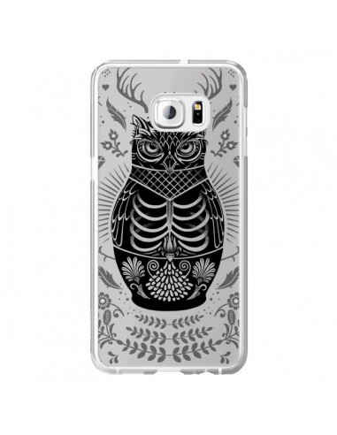 Coque Owl Chouette Hibou Squelette Transparente pour Samsung Galaxy S6 Edge Plus - Rachel Caldwell