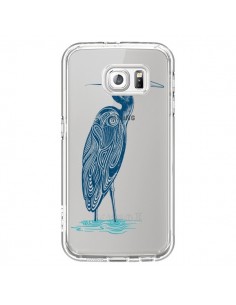 Coque Heron Blue Oiseau Transparente pour Samsung Galaxy...