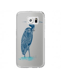 Coque Heron Blue Oiseau Transparente pour Samsung Galaxy...