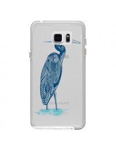 Coque Heron Blue Oiseau Transparente pour Samsung Galaxy...