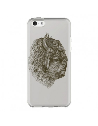 Coque iPhone 5C Buffalo Bison Transparente - Rachel Caldwell