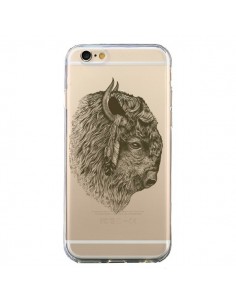 Coque iPhone 6 et 6S Buffalo Bison Transparente - Rachel...
