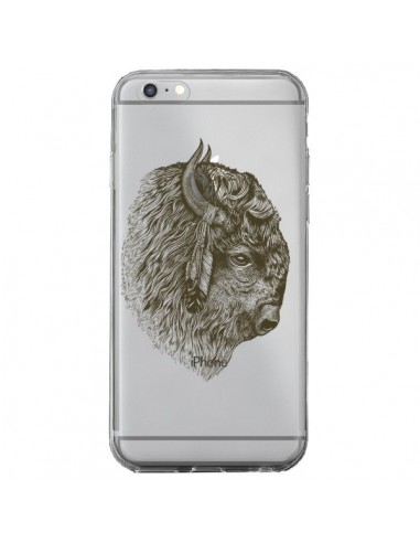 Coque iPhone 6 Plus et 6S Plus Buffalo Bison Transparente - Rachel Caldwell