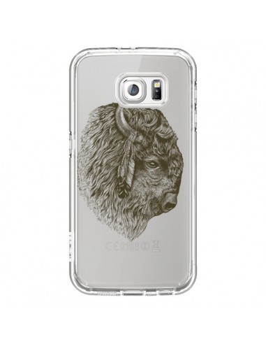 Coque Buffalo Bison Transparente pour Samsung Galaxy S6 - Rachel Caldwell