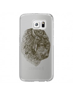 Coque Buffalo Bison Transparente pour Samsung Galaxy S6...