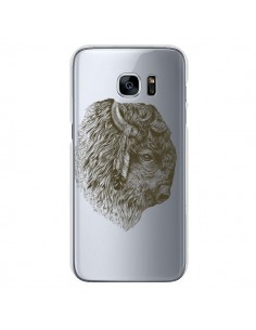 Coque Buffalo Bison Transparente pour Samsung Galaxy S7 -...