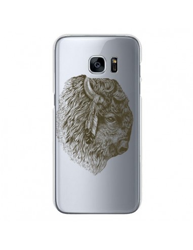 Coque Buffalo Bison Transparente pour Samsung Galaxy S7 - Rachel Caldwell