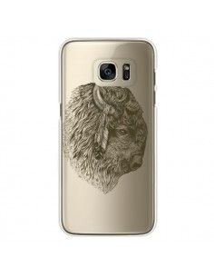 Coque Buffalo Bison Transparente pour Samsung Galaxy S7...