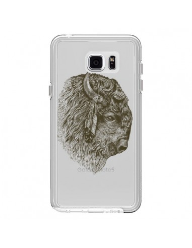 Coque Buffalo Bison Transparente pour Samsung Galaxy Note 5 - Rachel Caldwell