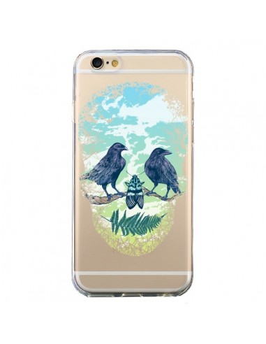 Coque iPhone 6 et 6S Tête de Mort Nature Transparente - Rachel Caldwell