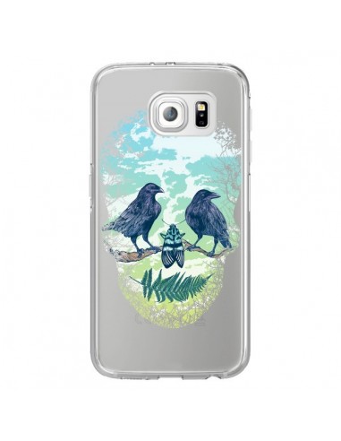 Coque Tête de Mort Nature Transparente pour Samsung Galaxy S6 Edge - Rachel Caldwell