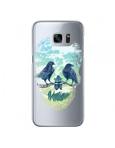 Coque Tête de Mort Nature Transparente pour Samsung Galaxy S7 - Rachel Caldwell