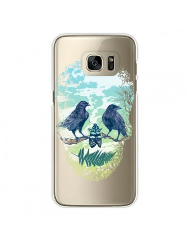 Coque Tête de Mort Nature Transparente pour Samsung Galaxy S7 Edge - Rachel Caldwell
