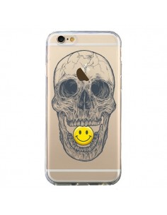 Coque iPhone 6 et 6S Tête de Mort Smiley Transparente -...