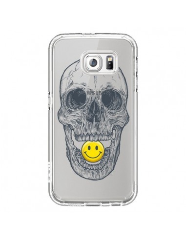 Coque Tête de Mort Smiley Transparente pour Samsung Galaxy S6 - Rachel Caldwell