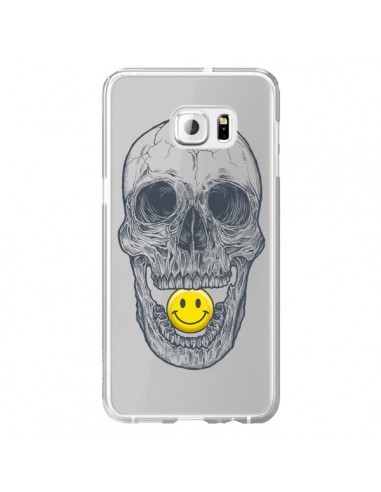 Coque Tête de Mort Smiley Transparente pour Samsung Galaxy S6 Edge Plus - Rachel Caldwell