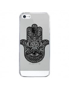 Coque iPhone 5/5S et SE Hamsa Cinq Doigts Main Mauvais...