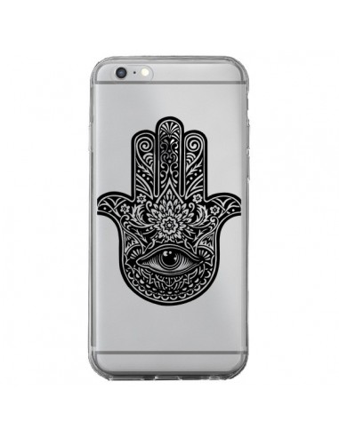 Coque iPhone 6 Plus et 6S Plus Hamsa Cinq Doigts Main Mauvais Oeil Transparente - Rachel Caldwell