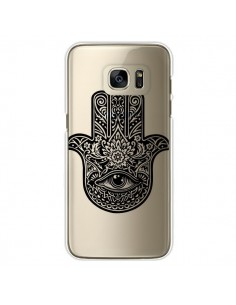 Coque Hamsa Cinq Doigts Main Mauvais Oeil Transparente...