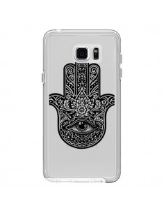 Coque Hamsa Cinq Doigts Main Mauvais Oeil Transparente...