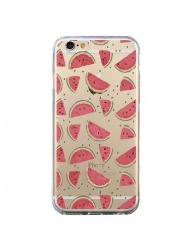 Coque iPhone 6 et 6S Pasteques Watermelon Fruit Transparente - Dricia Do