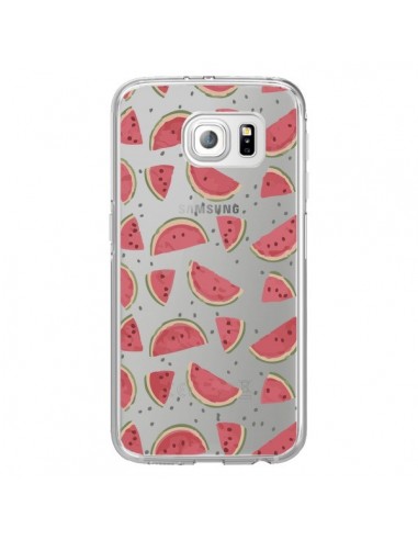 Coque Pasteques Watermelon Fruit Transparente pour Samsung Galaxy S6 Edge - Dricia Do