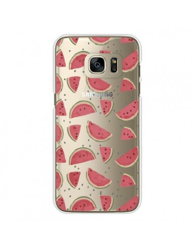 Coque Pasteques Watermelon Fruit Transparente pour Samsung Galaxy S7 Edge - Dricia Do