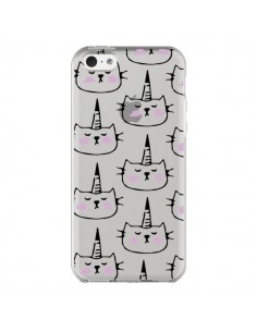 Coque iPhone 5C Licorne Unicorn Dessin Transparente -...