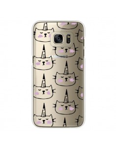 Coque Licorne Unicorn Dessin Transparente pour Samsung...