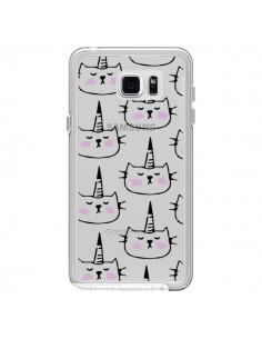Coque Licorne Unicorn Dessin Transparente pour Samsung...