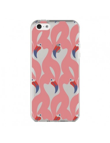 Coque iPhone 5C Flamant Rose Flamingo Transparente - Dricia Do