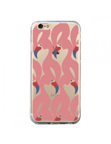 Coque iPhone 6 et 6S Flamant Rose Flamingo Transparente - Dricia Do