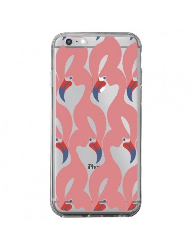 Coque iPhone 6 Plus et 6S Plus Flamant Rose Flamingo Transparente - Dricia Do