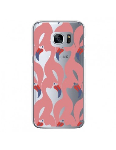 Coque Flamant Rose Flamingo Transparente pour Samsung Galaxy S7 - Dricia Do