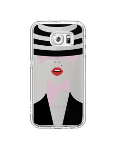 Coque Femme Chapeau Hat Lady Transparente pour Samsung...