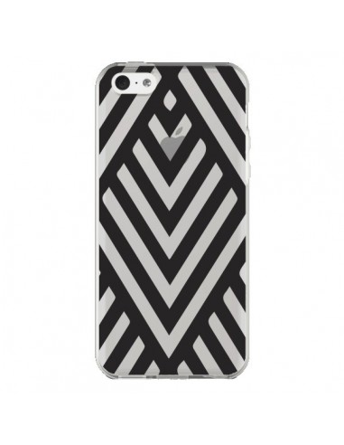 Coque iPhone 5C Geometric Azteque Noir Transparente - Dricia Do