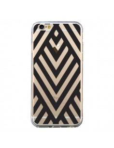 Coque iPhone 6 et 6S Geometric Azteque Noir Transparente...