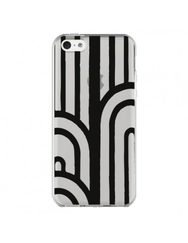 Coque iPhone 5C Geometric Noir Transparente - Dricia Do