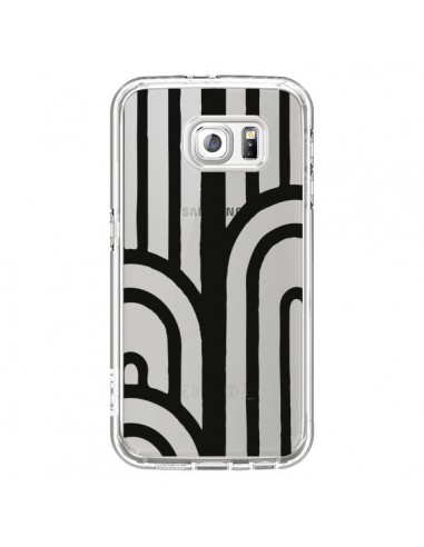 Coque Geometric Noir Transparente pour Samsung Galaxy S6 - Dricia Do