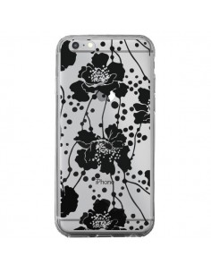 Coque iPhone 6 Plus et 6S Plus Fleurs Noirs Flower...