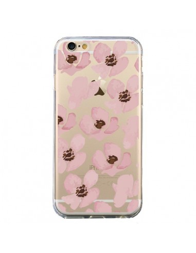 Coque iPhone 6 et 6S Fleurs Roses Flower Transparente - Dricia Do