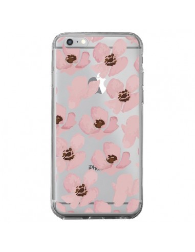 Coque iPhone 6 Plus et 6S Plus Fleurs Roses Flower Transparente - Dricia Do